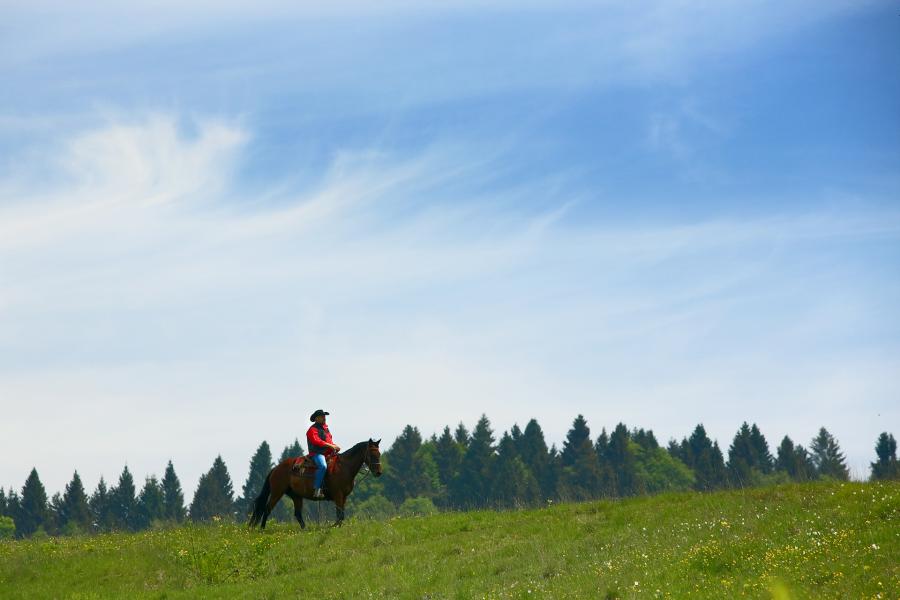 Escursione a cavallo a Campo Croce