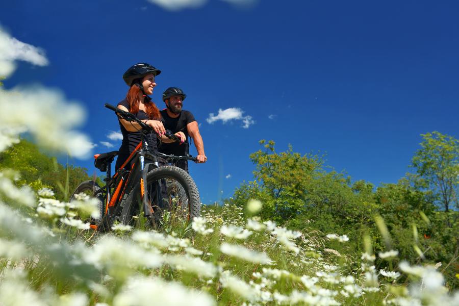 In MTB sulle colline di Fumane in Valpolicella